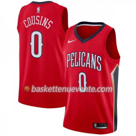 Maillot Basket New Orleans Pelicans DeMarcus Cousins 0 Nike 2017-18 Rouge Swingman - Homme